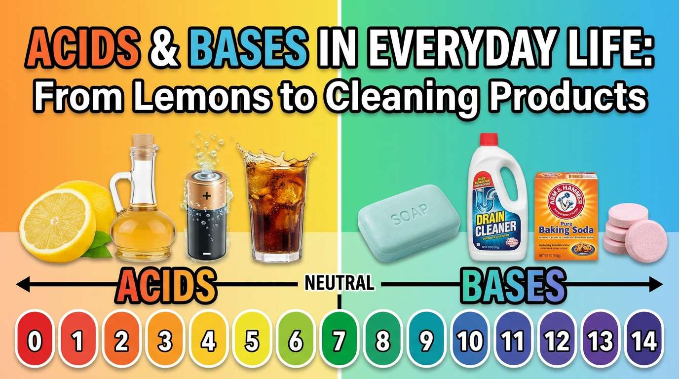 Acids and Bases in Everyday Life: From Lemons to Cleaning Products