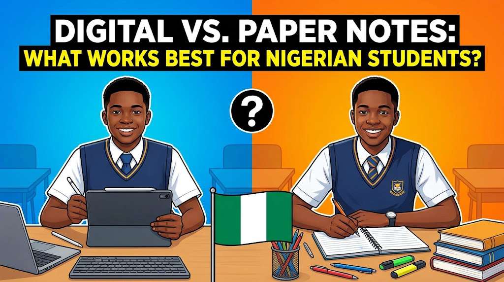 Digital vs. Paper Notes: What Works Best for Nigerian Students?