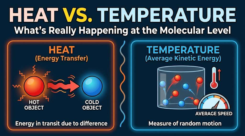 Heat vs. Temperature: What's Really Happening at the Molecular Level