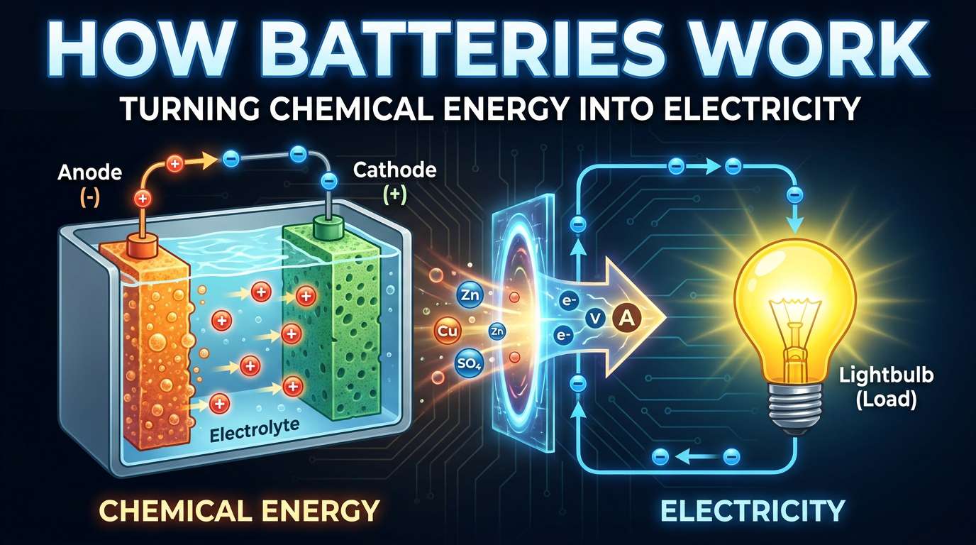 How Batteries Work: Turning Chemical Energy into Electricity