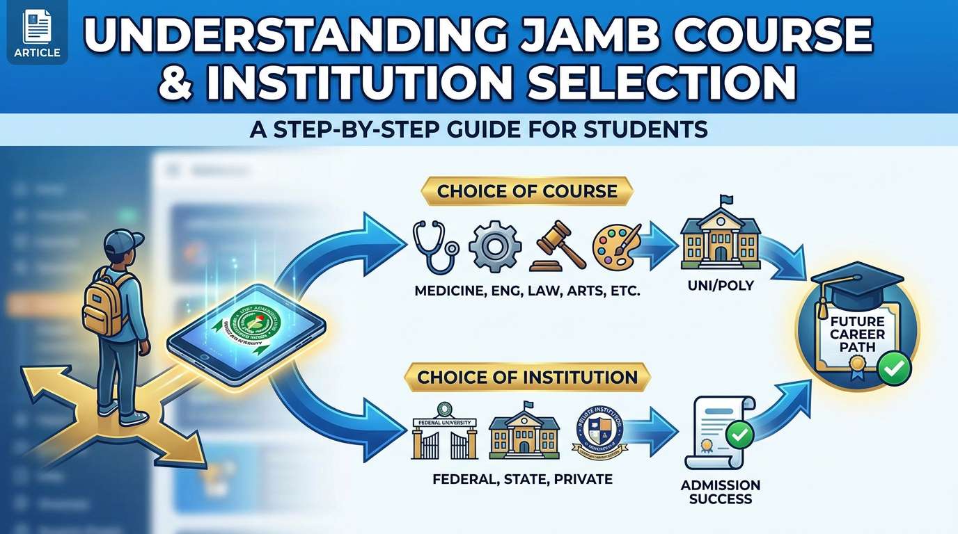 Understanding JAMB Course and Institution Selection