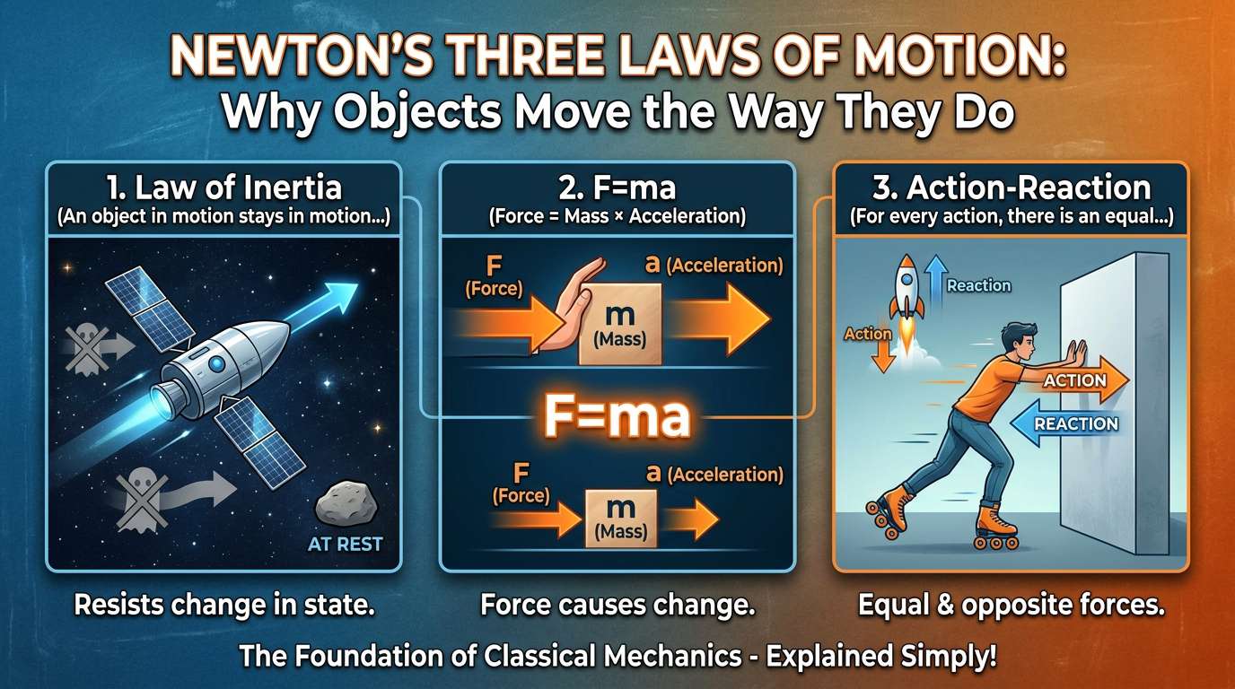 Newton's Three Laws of Motion: Why Objects Move the Way They Do