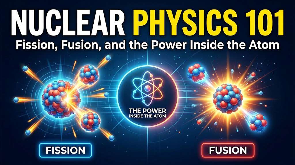 Nuclear Physics 101: Fission, Fusion, and the Power Inside the Atom