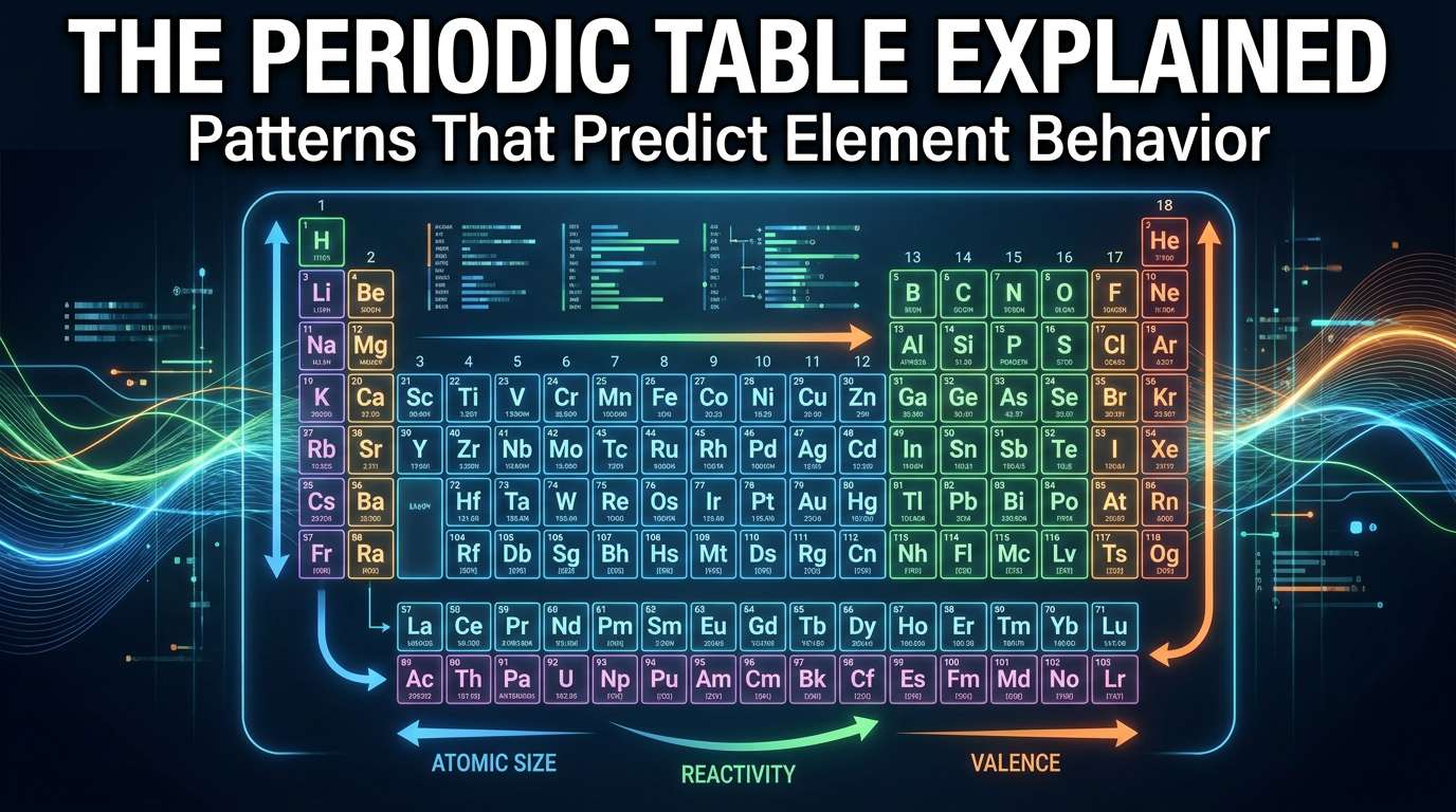 The Periodic Table Explained: Patterns That Predict Element Behavior