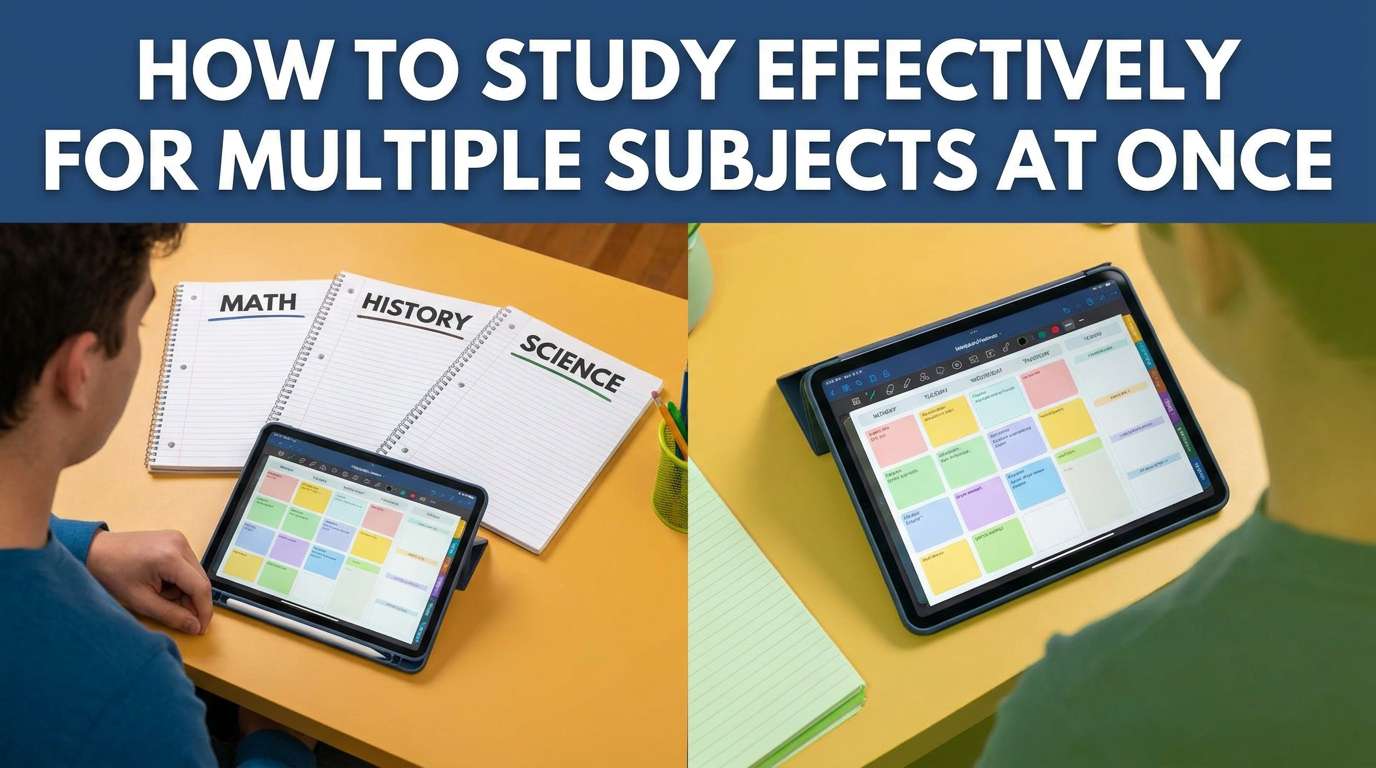 How to Study Effectively for Multiple Subjects at Once