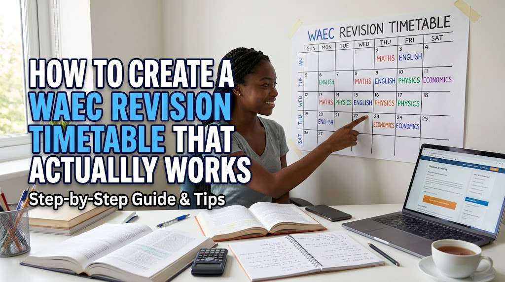 How to Create a WAEC Revision Timetable That Actually Works